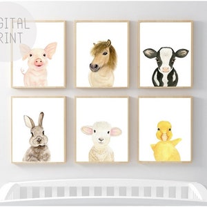 baby farm animal nursery decor