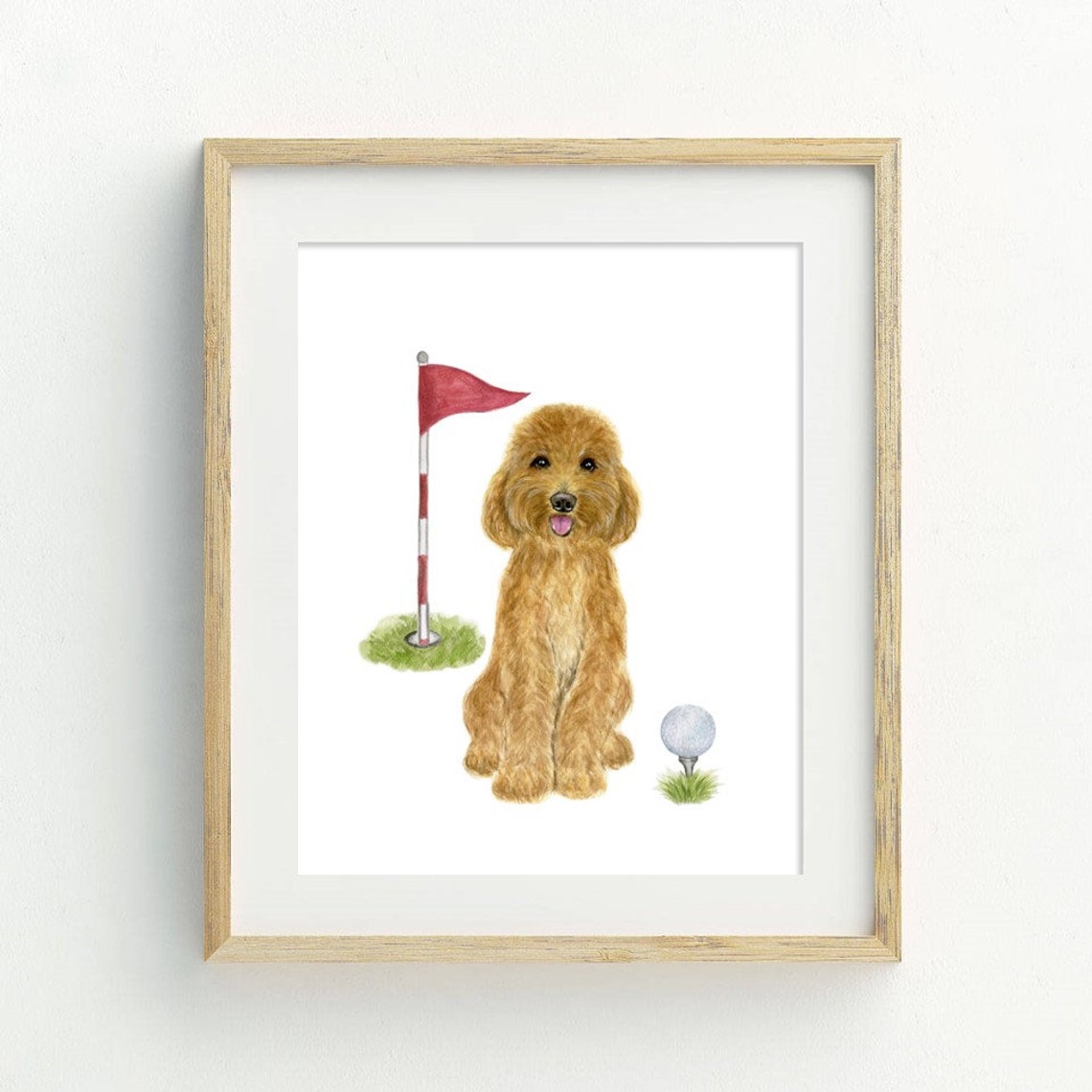 Golf Theme Nursery Decor PRINTABLE Golden Doodle Play Golf Etsy