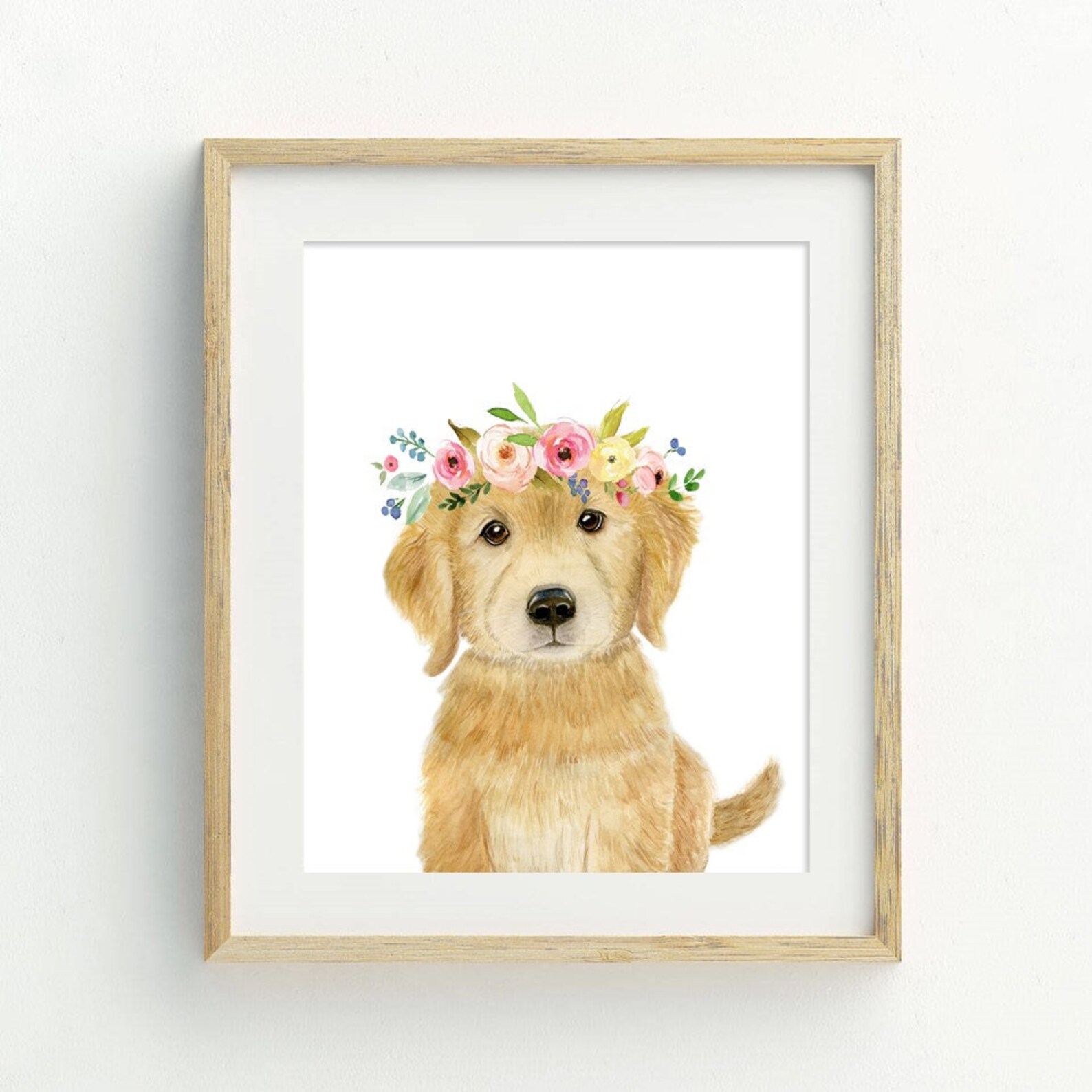 Nursery Puppy Decor Golden Retriever Puppy Print PRINTABLE Etsy