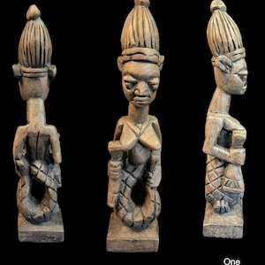 Authentic Yoruba Yemoja wood carving
