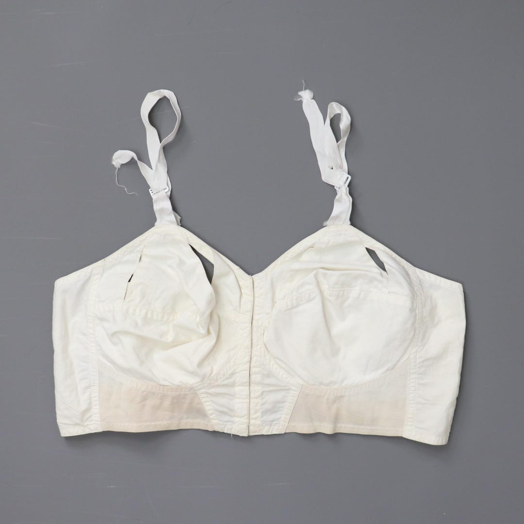 C1950s 1960s Vintage Court Royal White Fan Laced Longline Bra - Etsy
