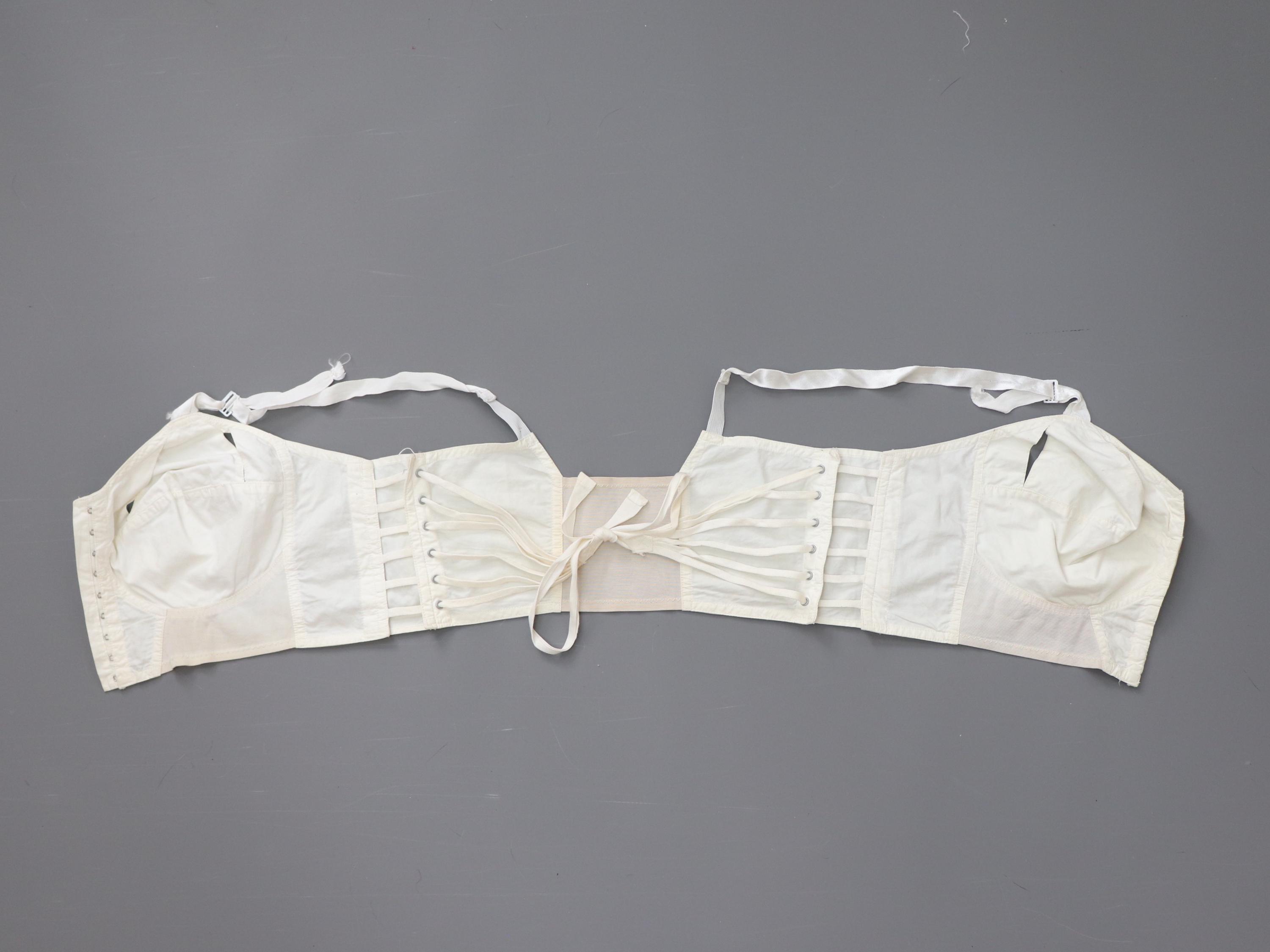 C1950s 1960s Vintage Court Royal White Fan Laced Longline Bra - Etsy