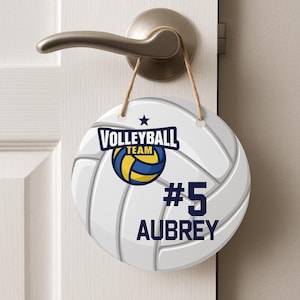 Custom Team Door Sign – Personalized Sports Travel Decor