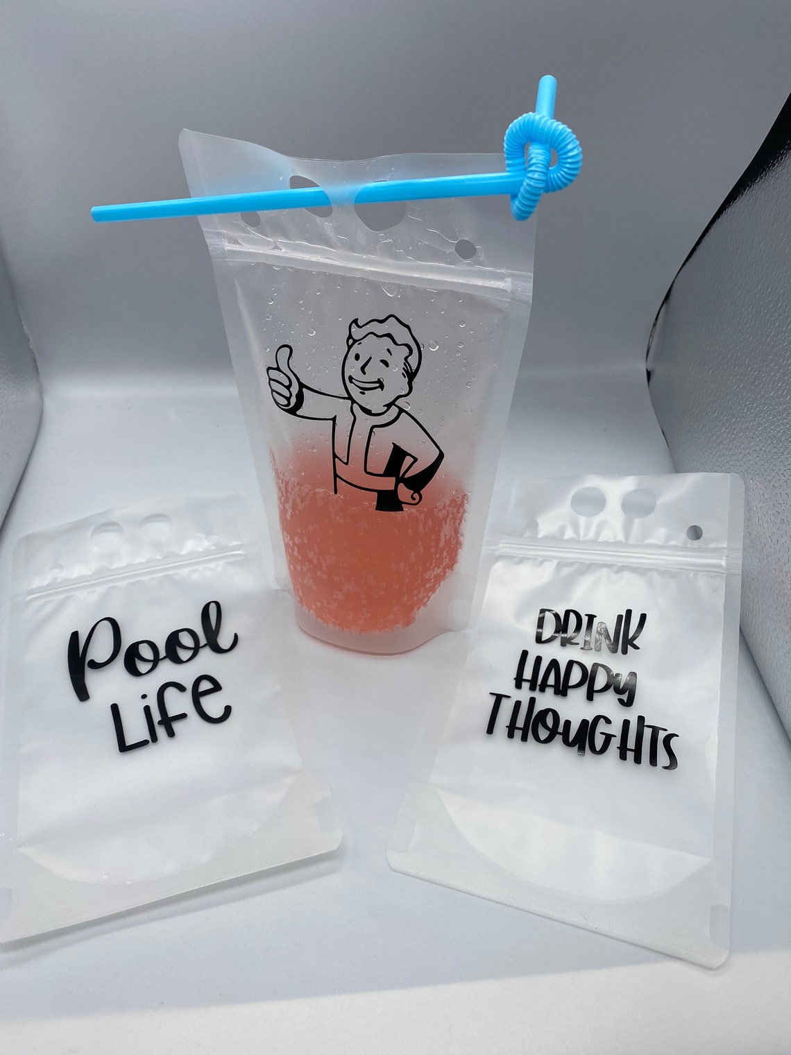 Adult Drink Pouches Reusable Drink Pouch Make Your Own Etsy