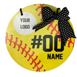 Softball Hotel Door Sign - Travel Team Hotel Door Hanger
