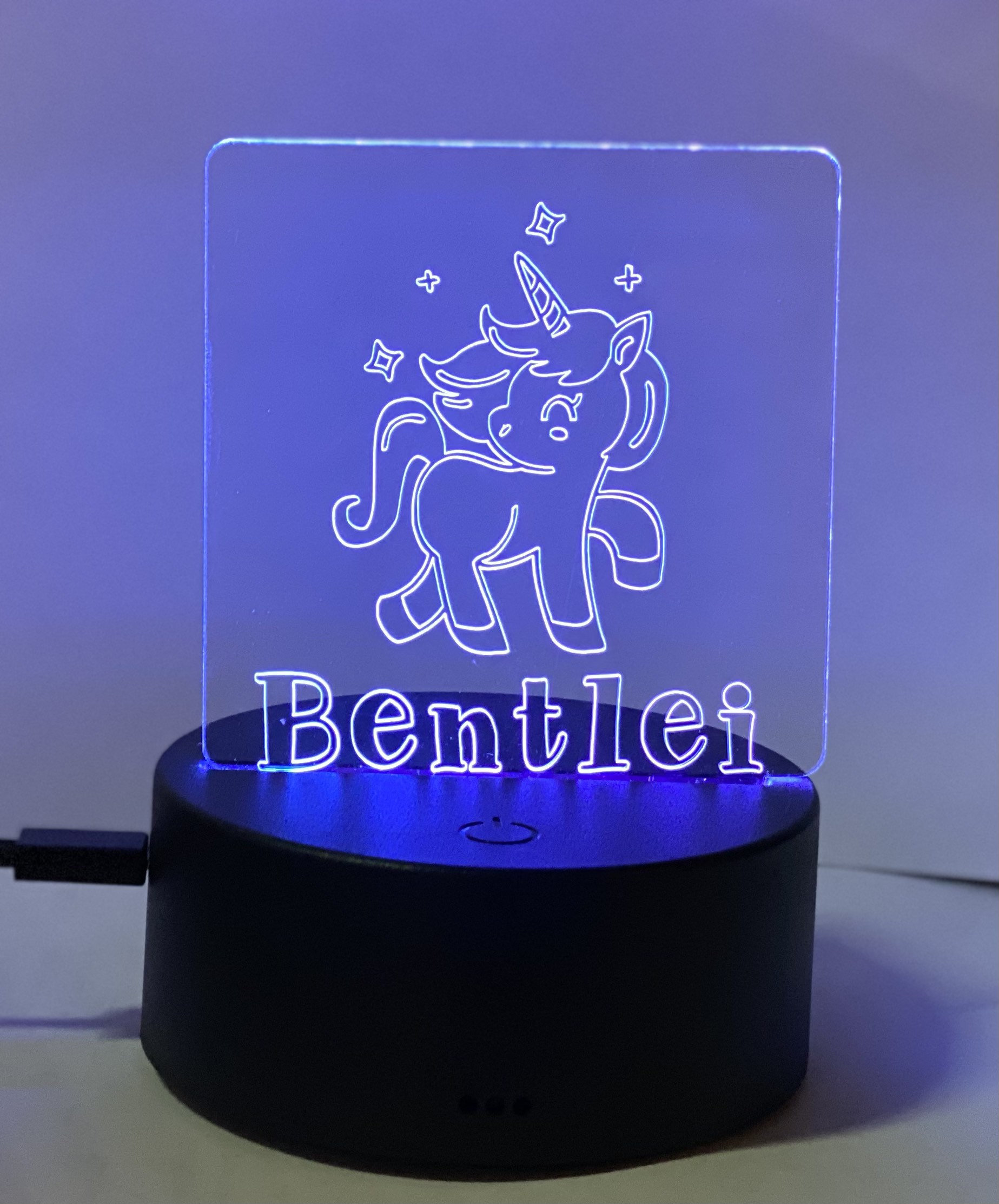 renæssance varemærke klinge Personalized REPLACEMENT ACRYLIC for LED Light Base Tween - Etsy