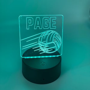 Customizable Color-Changing LED Night Light, Personalized Colorful Bedroom Décor, Unique Holiday Gift for Kid, Christmas Gift for Tween