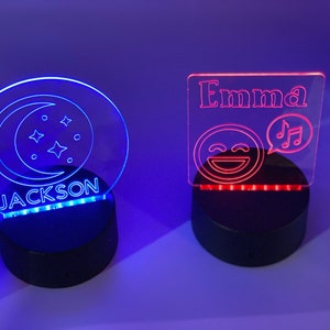 Personalized Gift for Tween - Colorful Night Light - Teenage Girl Room Decor - Tween Girl Gift - Teenage Boy Gift