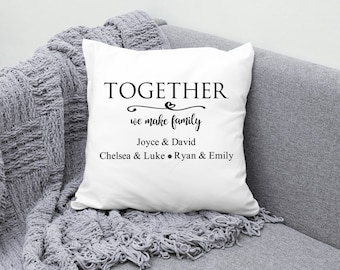 Personalized Custom Family Decorative Pillow - Perfect Wedding Gift Idea - Unique Personalized Pillow Case for Home Decor
