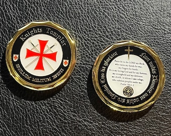 Moneda de oración de los Caballeros Templarios