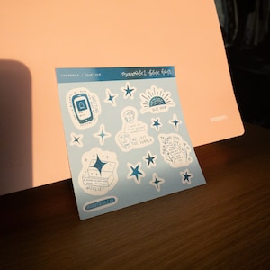 Tomorrow x Together Blue Hour Inspired Sticker Sheet
