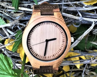 Wood Watch, Engraved Wood Watch, Anniversary Gifts for Boyfriend, Personalized Watch, Mens Wooden Watch, Engraved Watch, Wood Watch Men