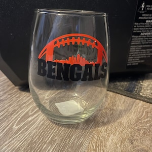 Bengals Players Wine Glasses