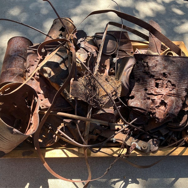 AZ Desert Rusted Found Objects Assortment of Rusty Metal Pieces #44