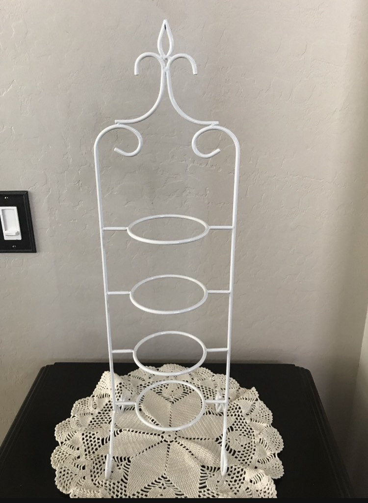 Metal Teacup Tier Display Stand Tea Cup Rack 4-tiers White or - Etsy
