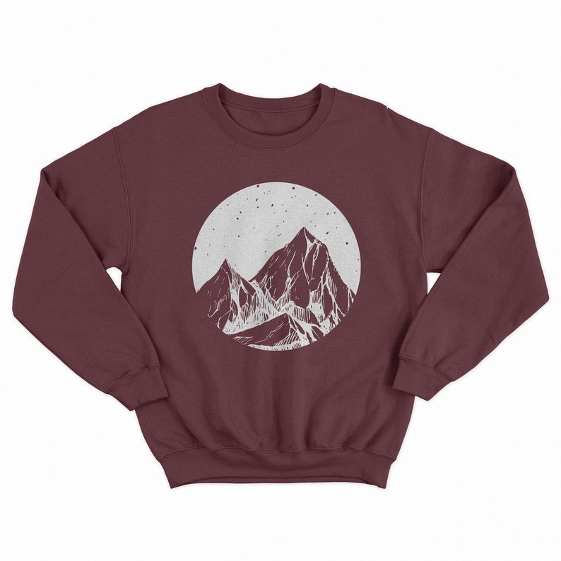mountain scene sweatshirt