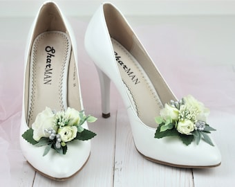 Handmade Floral Wedding Shoe Clips: Bridal Shoe Decoration