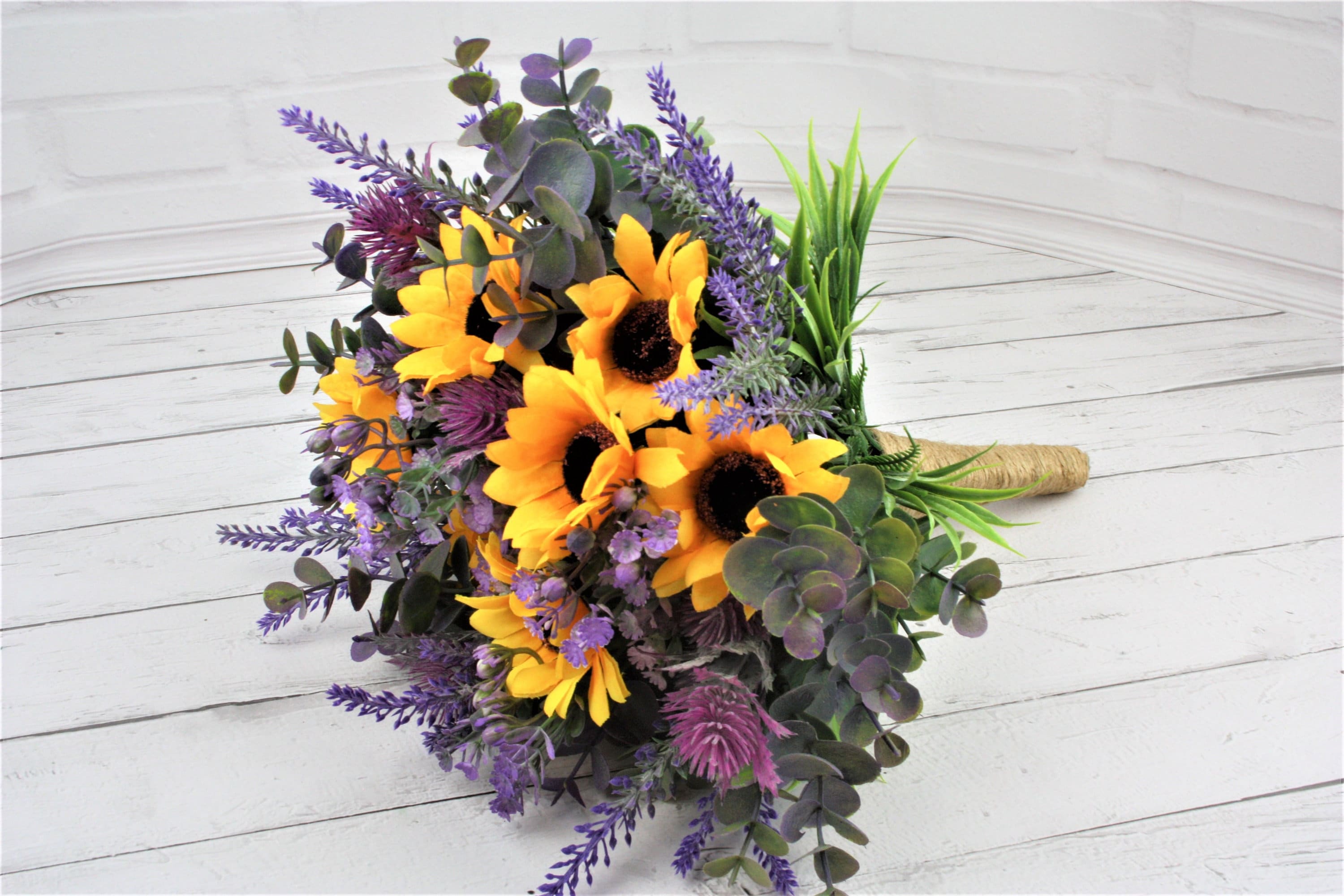 Sunflower Bouquet Eucalyptus Bouquet Lavender Bouquet Thistle