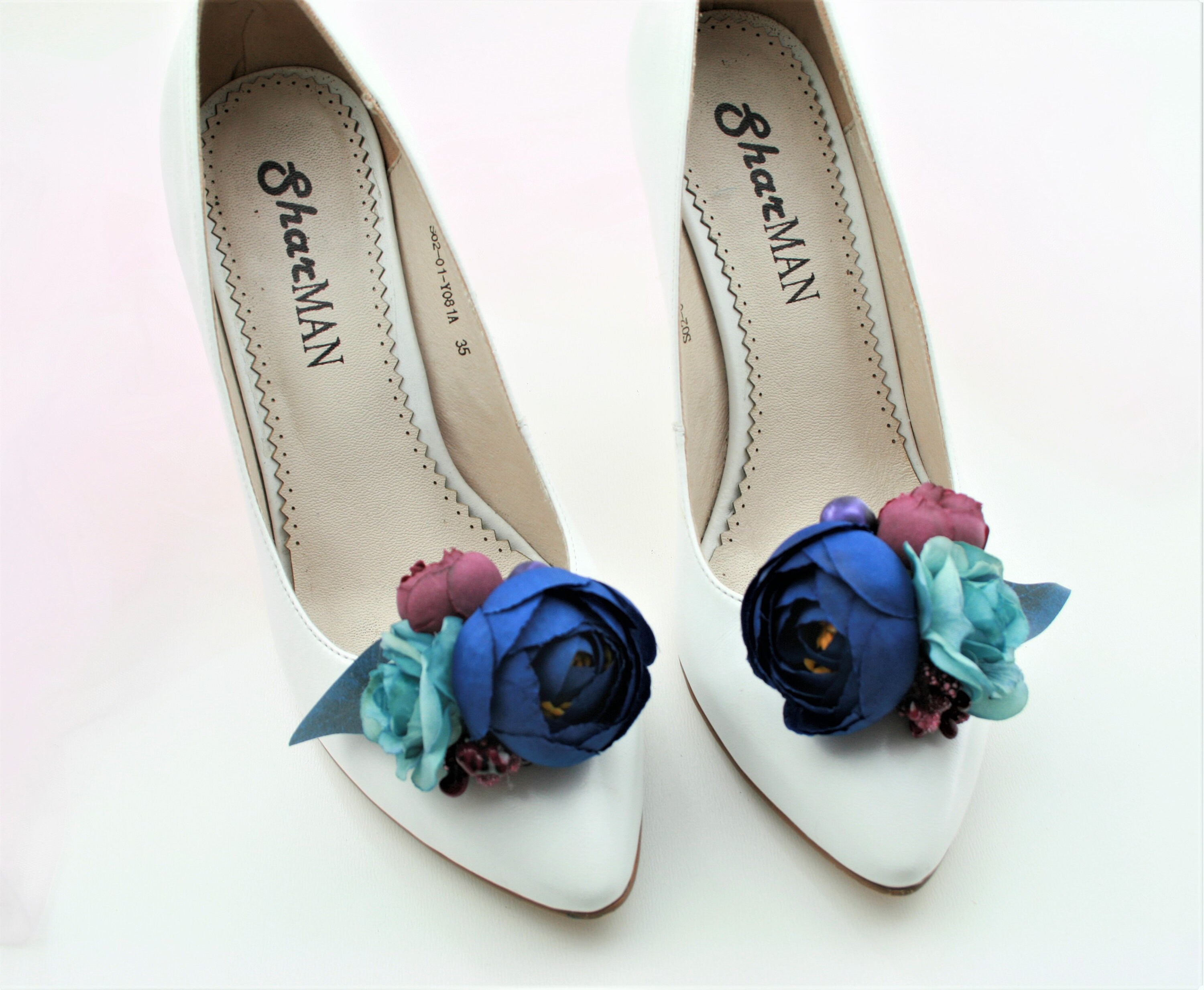 Navy shoe clips Wedding shoe clips Bridal shoe clips women Etsy