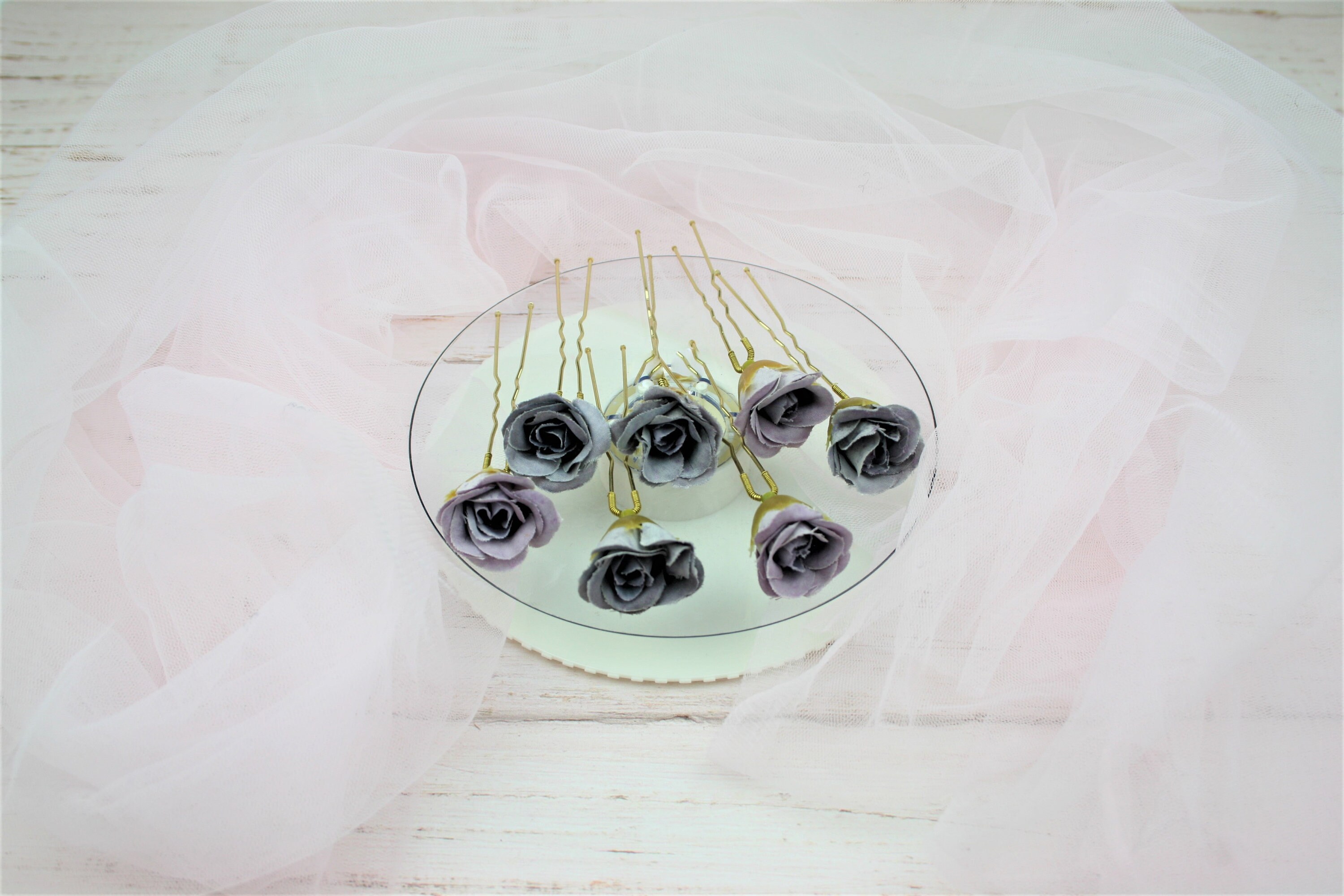 Rosa oro pelo pin Greenery peluquero Bebés aliento pelo rosa pins de ...