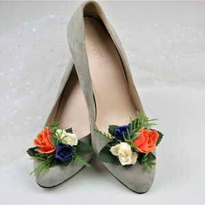 Handgefertigte Florale Hochzeit Schuhspangen: Brautschuh Dekoration