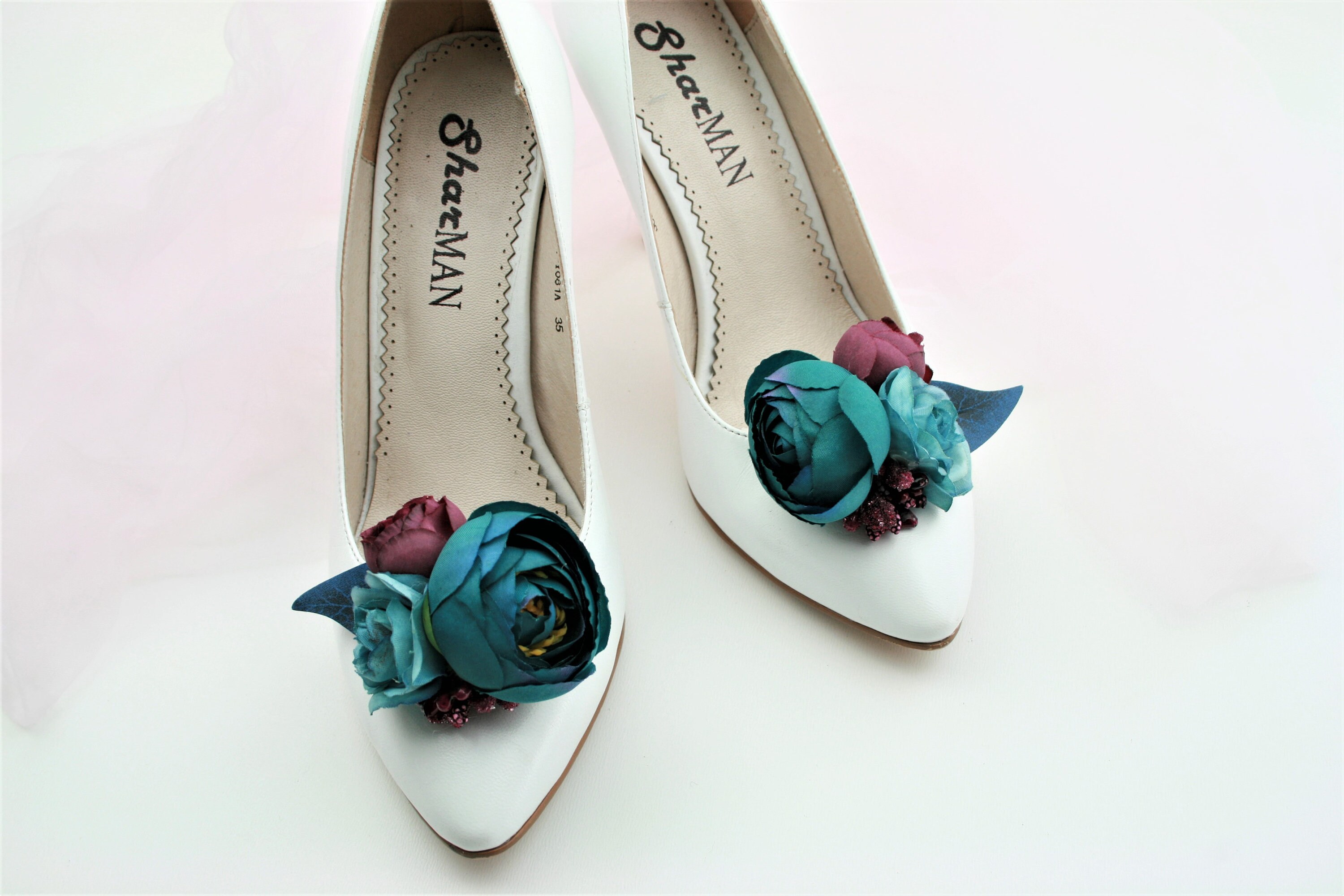 Emerald Shoe Clips Bridal Shoe Clips Women Floral Shoe Clips Etsy