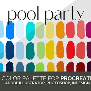 Procreate Color Palette 30 Sommer-Farbpaletten für Illustrator und Photoshop Bild 3