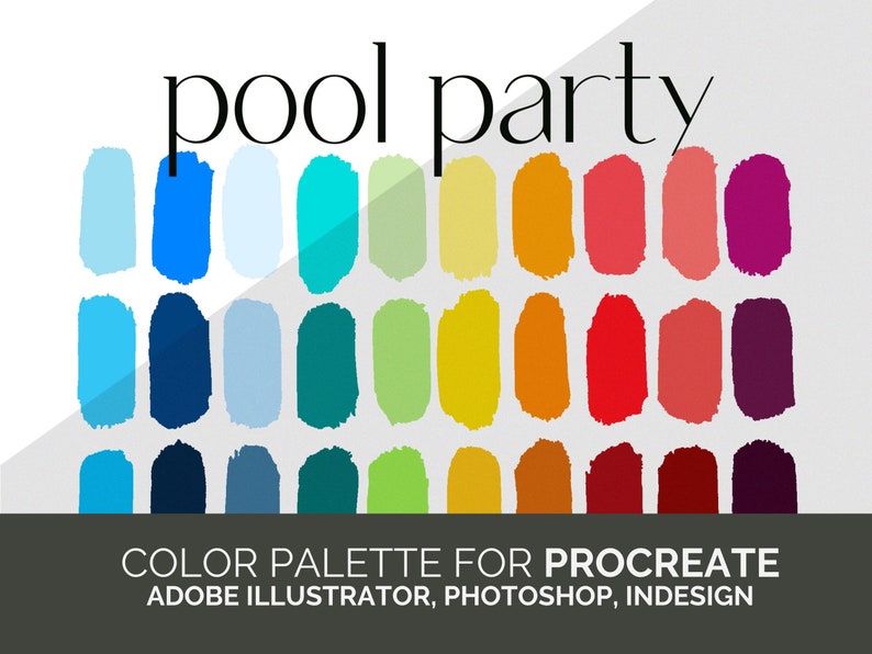 Procreate Color Palette 30 Sommer-Farbpaletten für Illustrator und Photoshop Bild 3