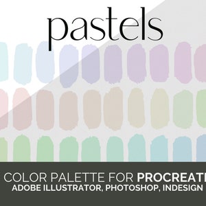 Pastel Color Palette for Procreate - Spring Color Swatches for ...