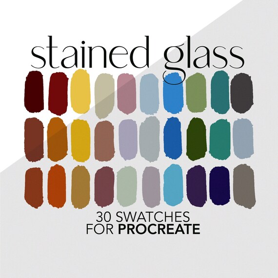 Procreate Color Palette Stained Glass Etsy