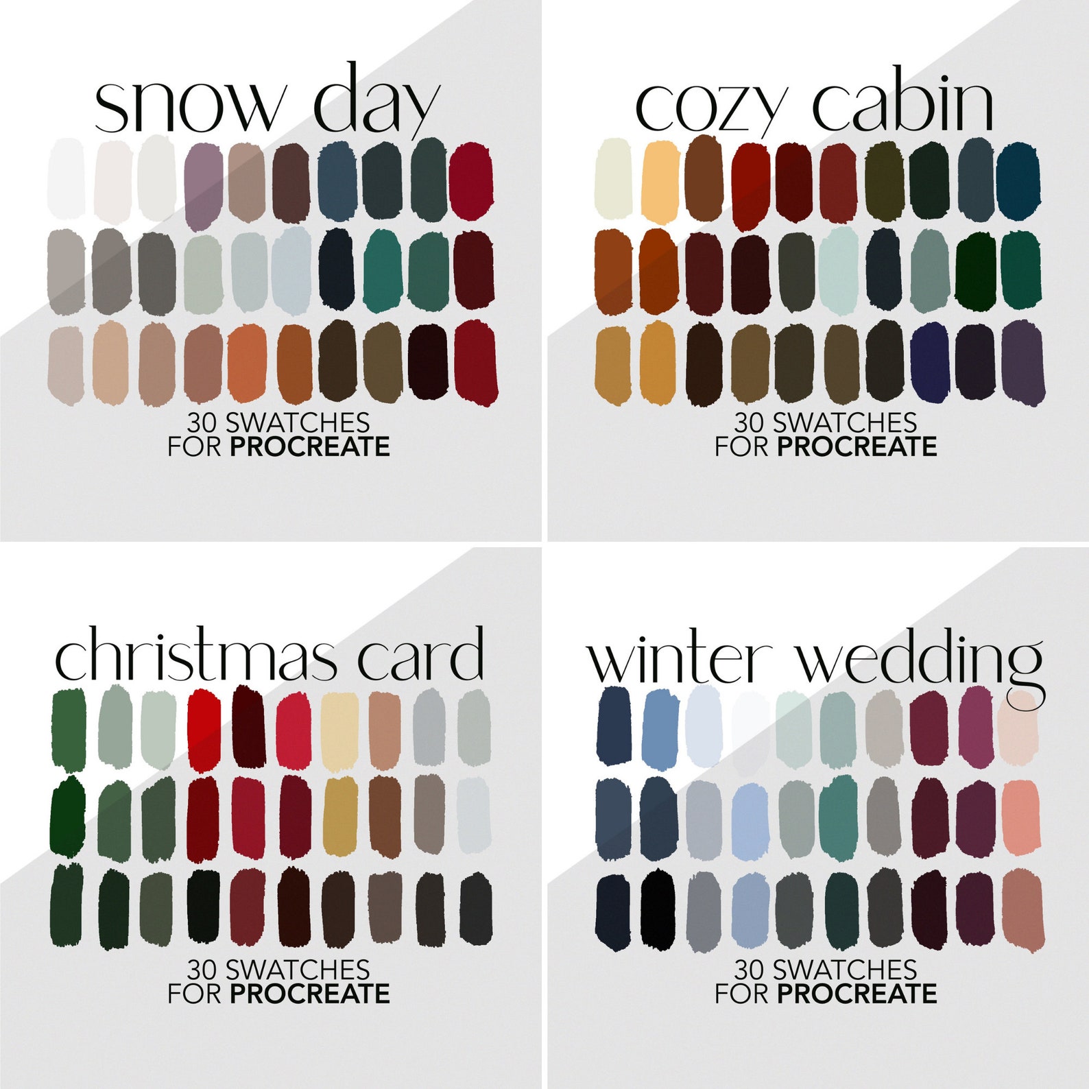 Seasonal Color Palette Bundle For Procreate 480 Adobe Color Etsy Seasonal Color Palette Bundle For Procreate 480 Adobe Color Etsy