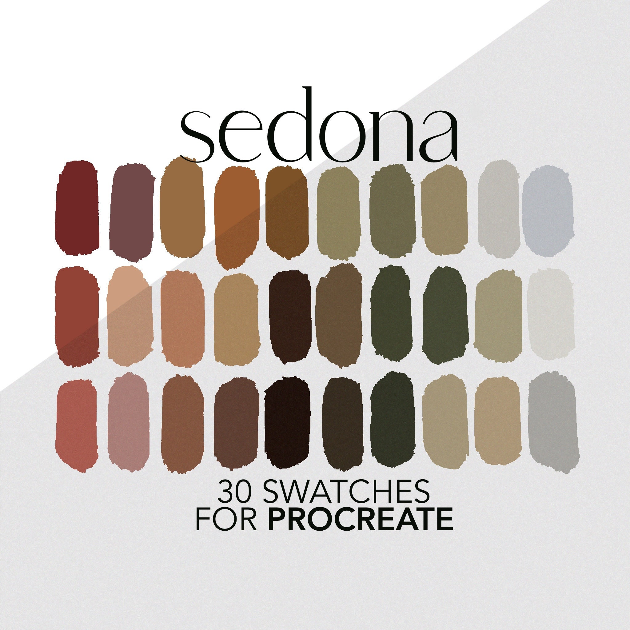 Sedona Desert Cacti Boho Themed Color Palette for Procreate Digital Paint Palette for iPad Illustration, Design, and Digital Art - Etsy
