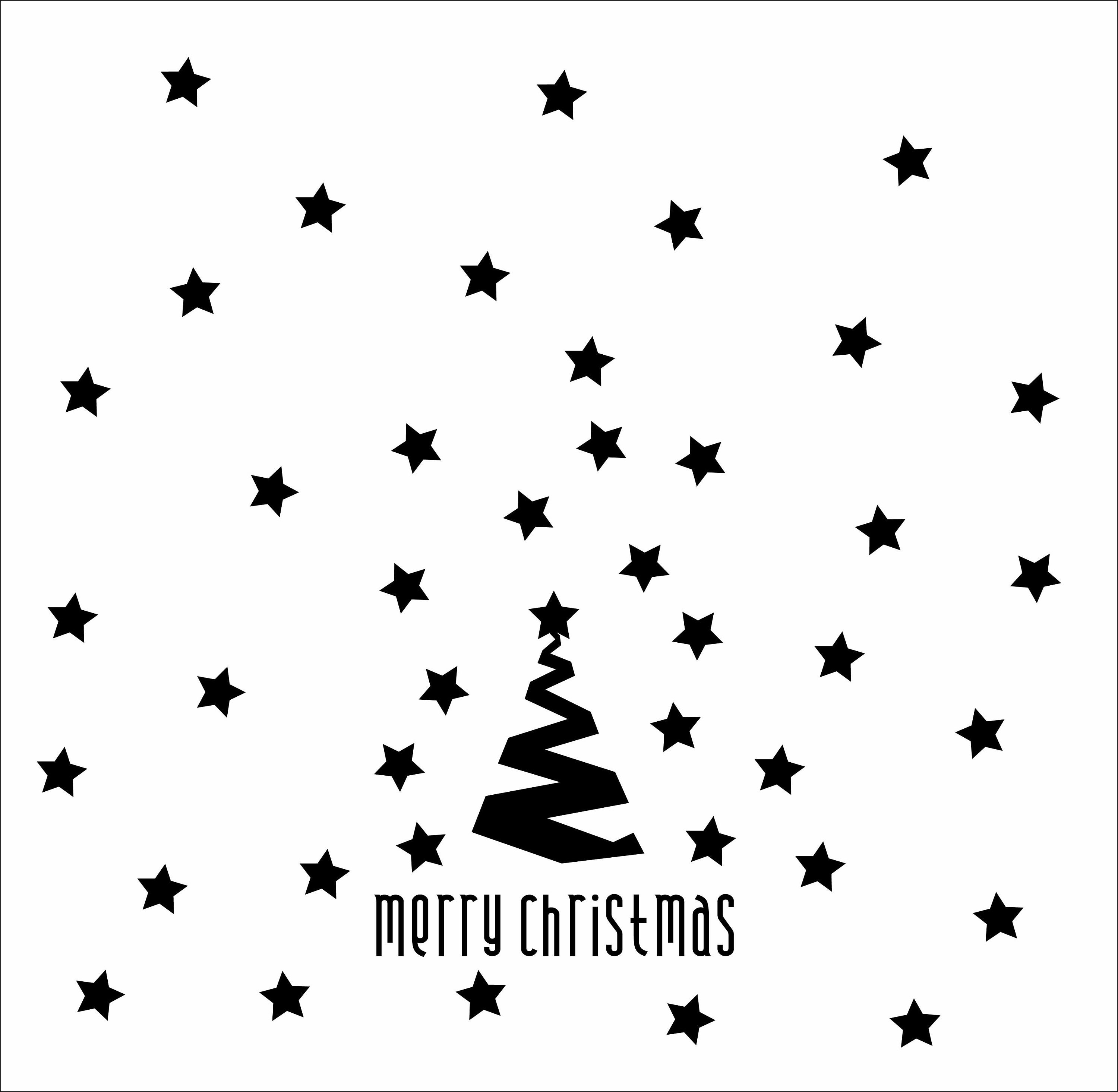 Merry Christmas TreeStars Large Decal SET Xmas Sticker Wall Etsy