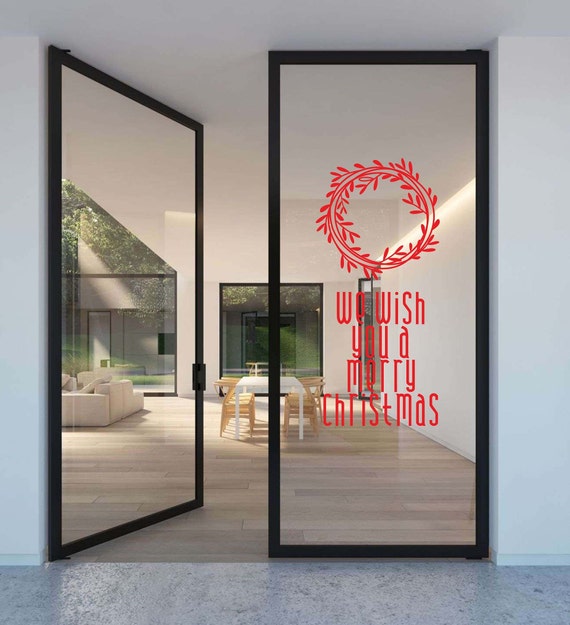 Wreath Vinyl Decal Sticker Wall Graphic Wreath Vinyl Decal Sticker