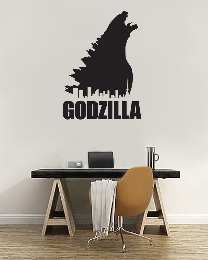 GODZILLA Wall Graphic Vinyl Decal Sticker Lounge Games Room Etsy