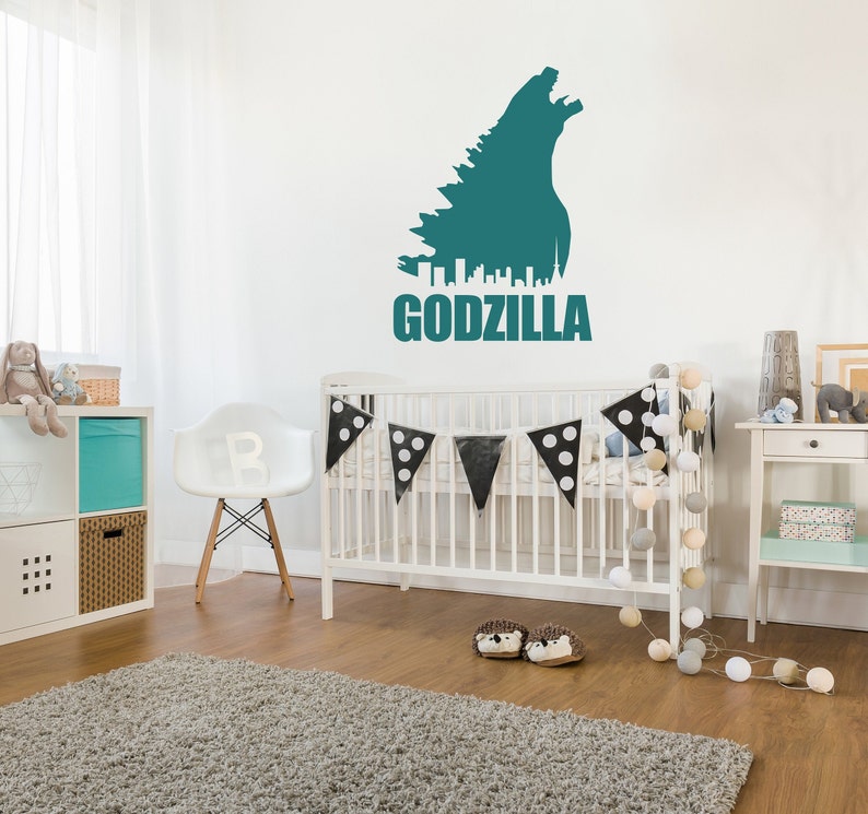 GODZILLA Wall Graphic Vinyl Decal Sticker Lounge Games Room Etsy