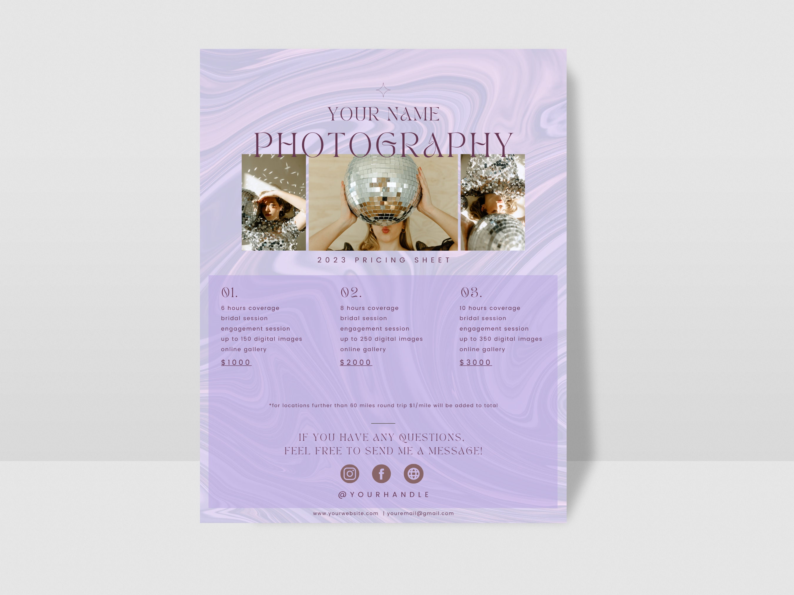 Pricing Sheet Template | Pricing List Template | Pricing List | Pricing ...