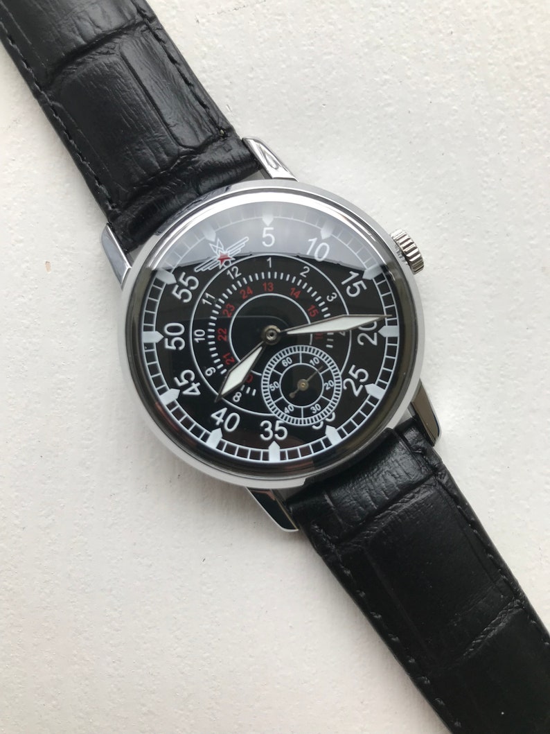 pobeda aviator watch