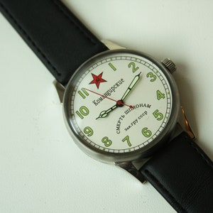 USSR vintage Officer Raketa Komandirskie watch, vintage mens watches, watches for men, mechanical watch, gift for men, mens watch, watch