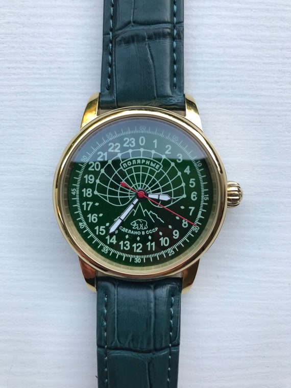 soviet watch, Raketa Polar, mens watch, vintage wa