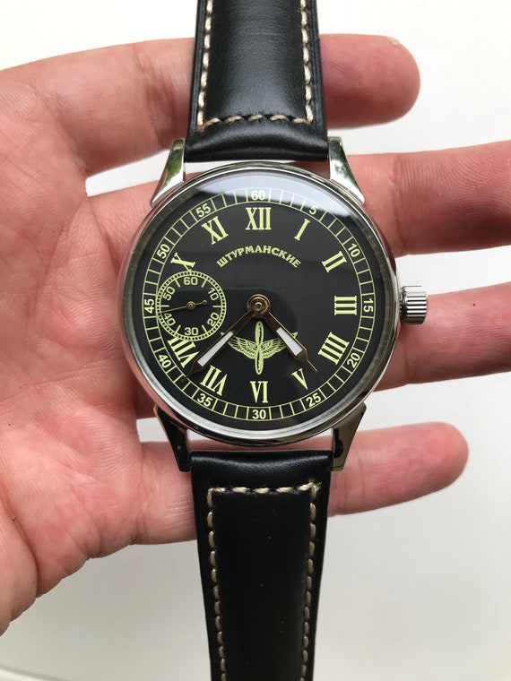 Ultra rare MOLNIJA Sturmanskie wrist watch, Vinta… - image 5