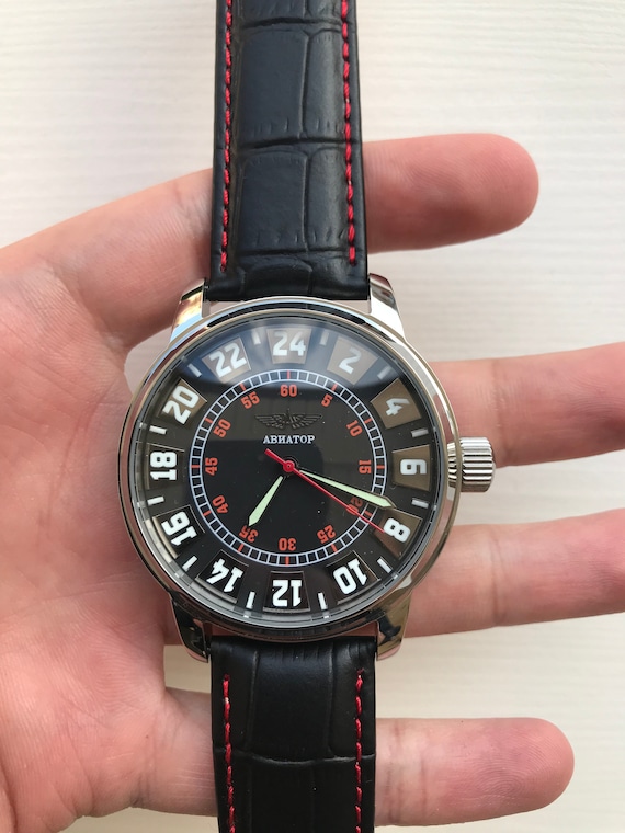Aviator 24 hour watch deals