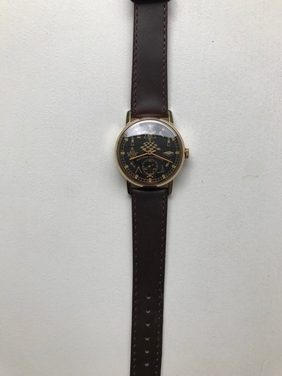 Vintage watch, Pobeda Masonic, mechanical watch, … - image 4