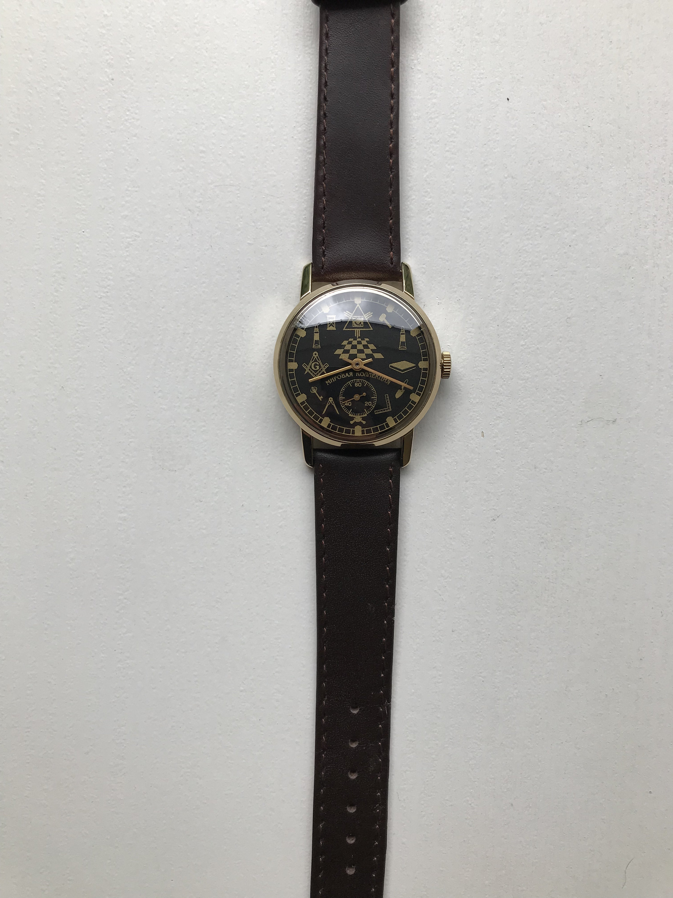 Rare Vintage Wrist Watch Pobeda Masonic USSR Mechanical | Etsy