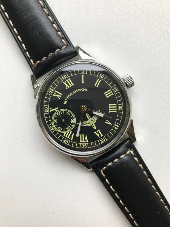 Ultra rare MOLNIJA Sturmanskie wrist watch, Vinta… - image 1
