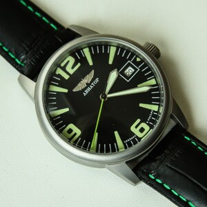 Poljot Aviation Mechanical Mens Watch, USSR Vintage Military Watch