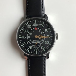 Ultra Rare Pobeda Aviation watch, Air Force watch, Vintage mens watch, Soviet watch, mechanical watch, mens watch, gift for men, watch