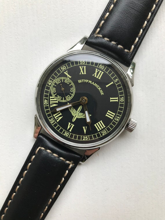 Ultra rare MOLNIJA Sturmanskie wrist watch, Vinta… - image 3