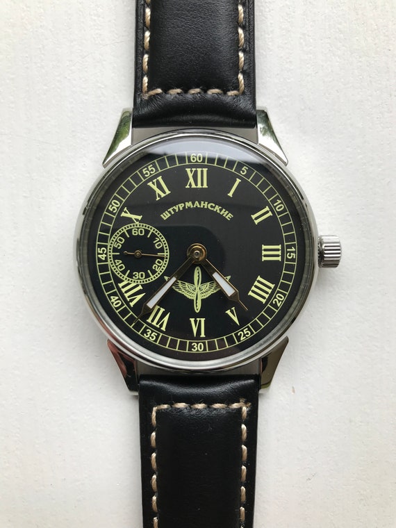 Ultra rare MOLNIJA Sturmanskie wrist watch, Vinta… - image 2