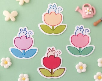 Tulip Mouse Sticker